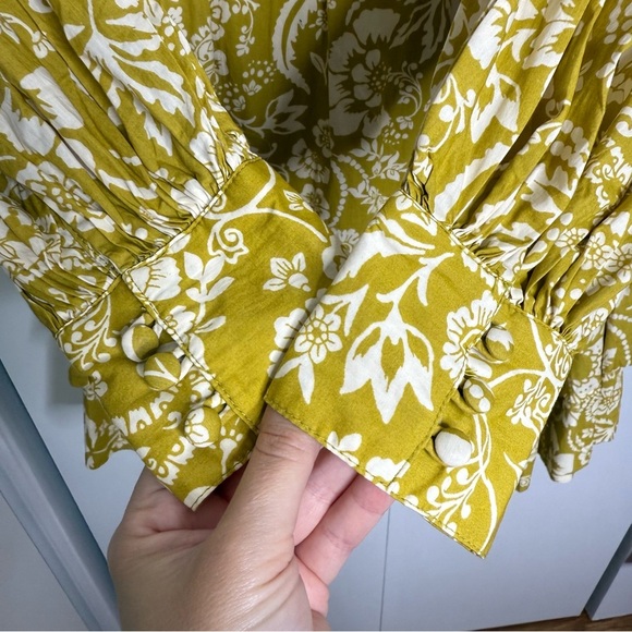 Maeve Anthropologie Floral Long sleeve ruffle dress XS NWT - Picture 4 of 11